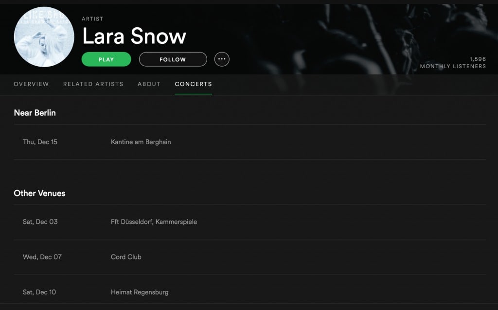 Lara Snow Tour | recordJet