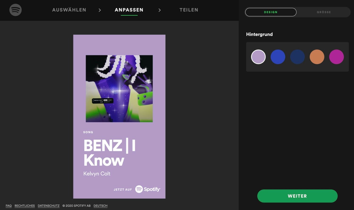 Spotify Promo Card 